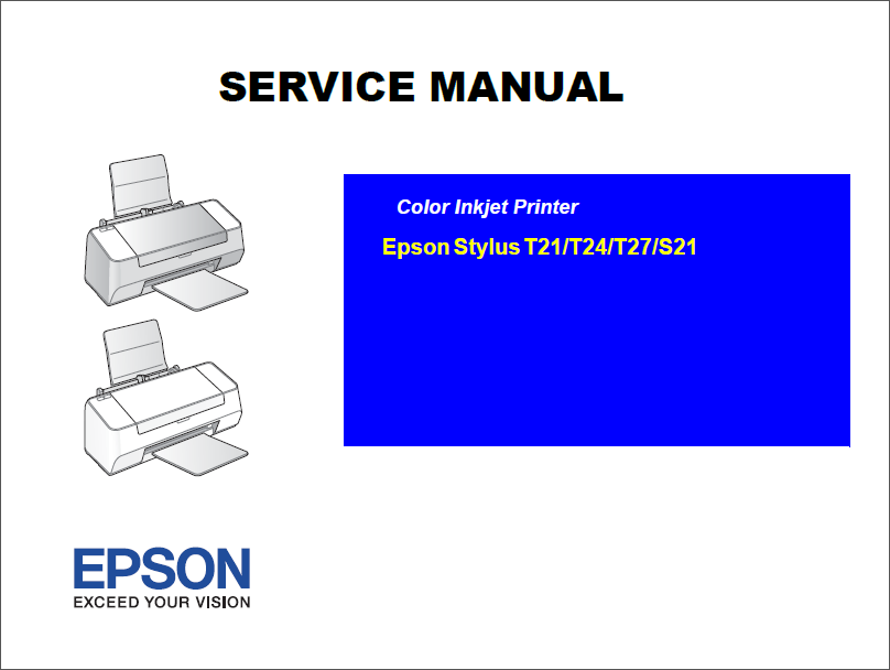 EPSON Stylus T21 T24 T27 S21 Service Manual-1